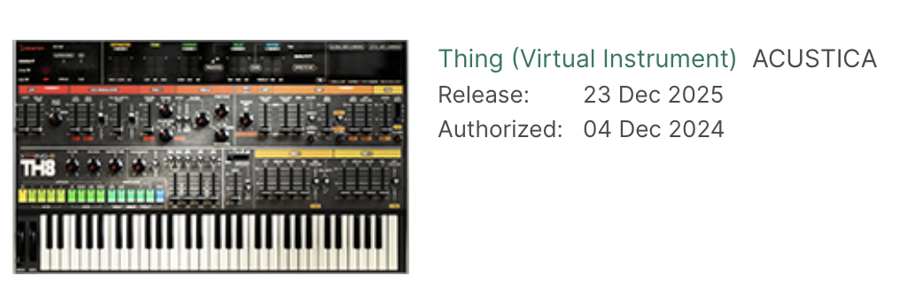 Acustica Audio Thing